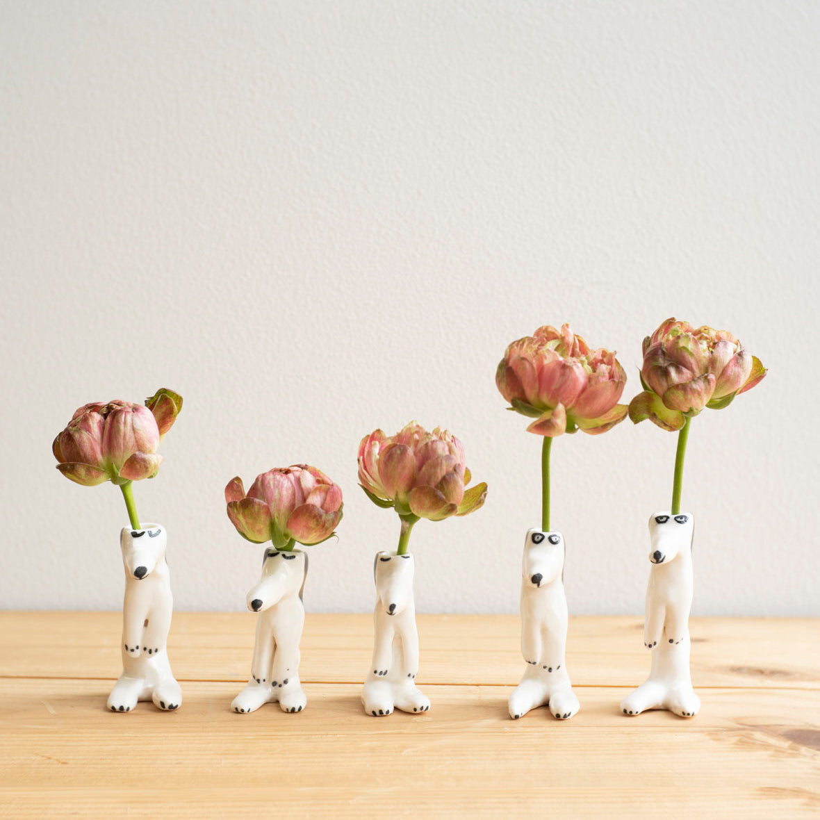 スモールドッグ花瓶（立ち上がった犬）