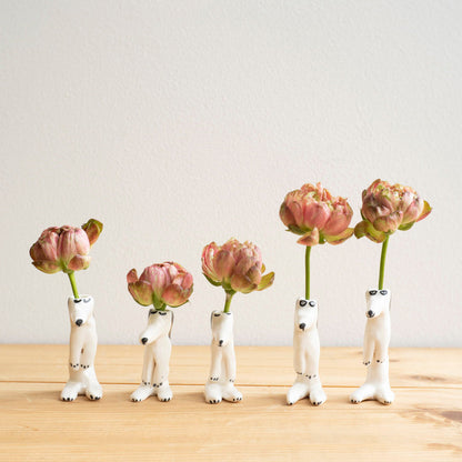 スモールドッグ花瓶（立ち上がった犬）