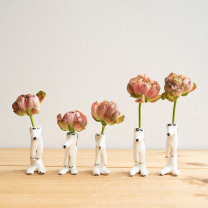 スモールドッグ花瓶（うたたねしている犬）