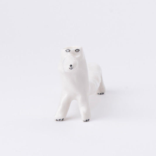 花瓶（口輪をしている犬）