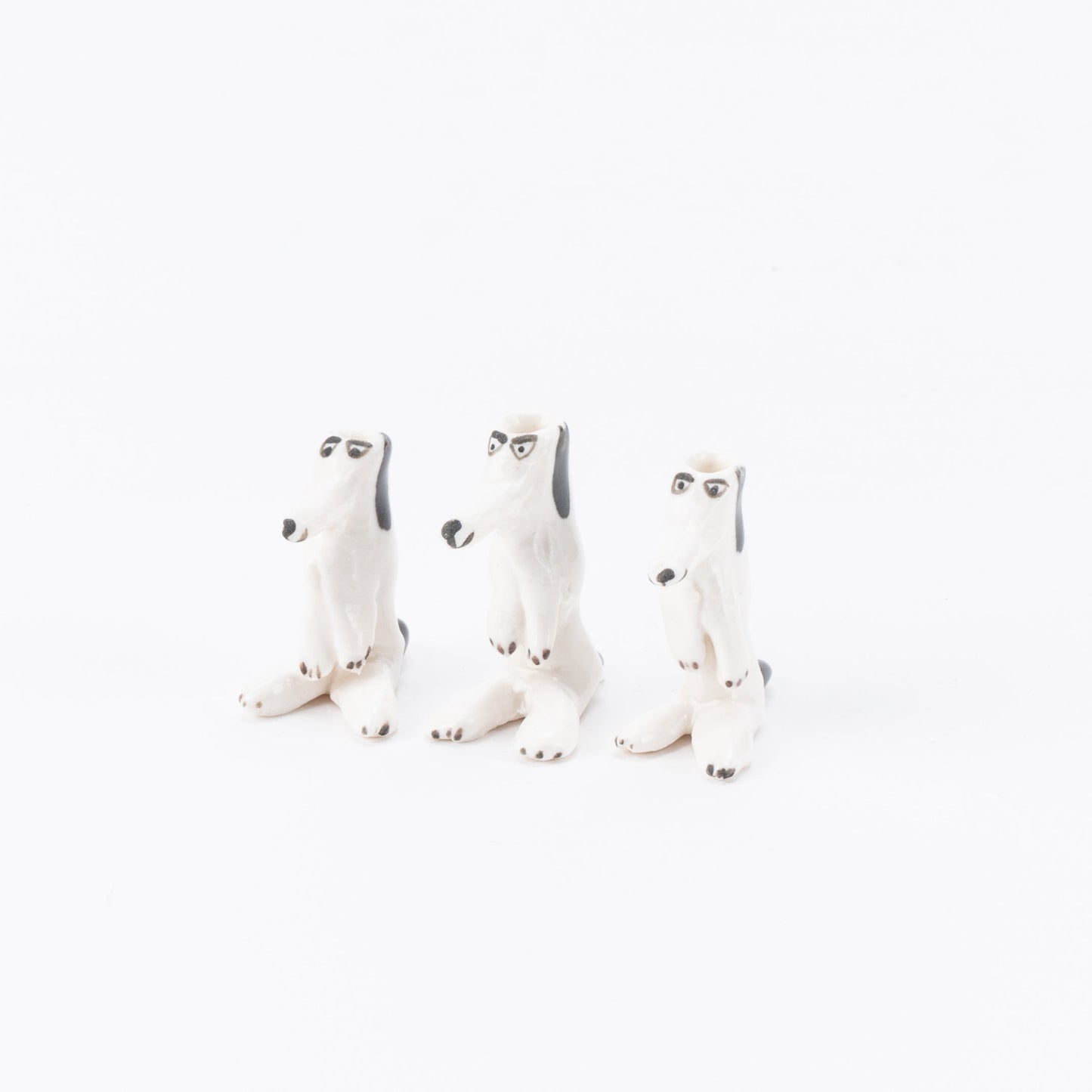 スモールドッグ花瓶（立ち上がった犬）