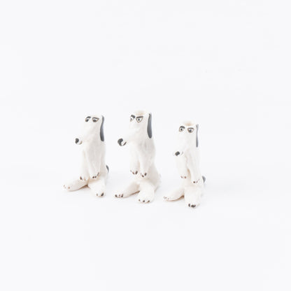 スモールドッグ花瓶（立ち上がった犬）