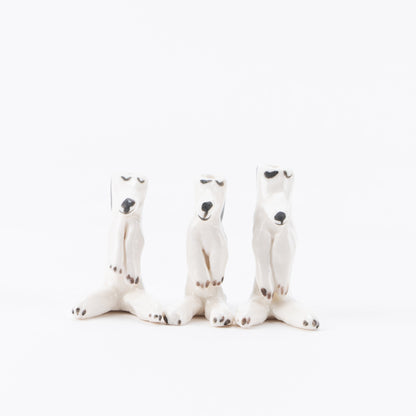 スモールドッグ花瓶（うたたねしている犬）